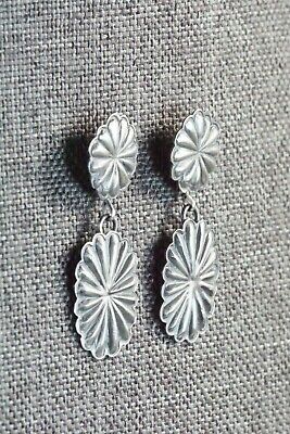 Navajo Sterling Silver Earrings - Eugene Charley