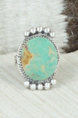 Turquoise & Sterling Silver Ring - Selina Warner - Size 7.25