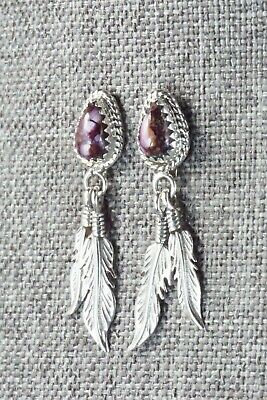 Spiny Oyster & Sterling Silver Earrings - Judy Largo