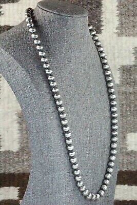 Sterling Silver Navajo Pearl Necklace - Jan Mariano