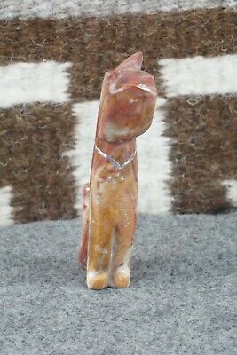 Cat Zuni Fetish Carving - Kenny Chavez