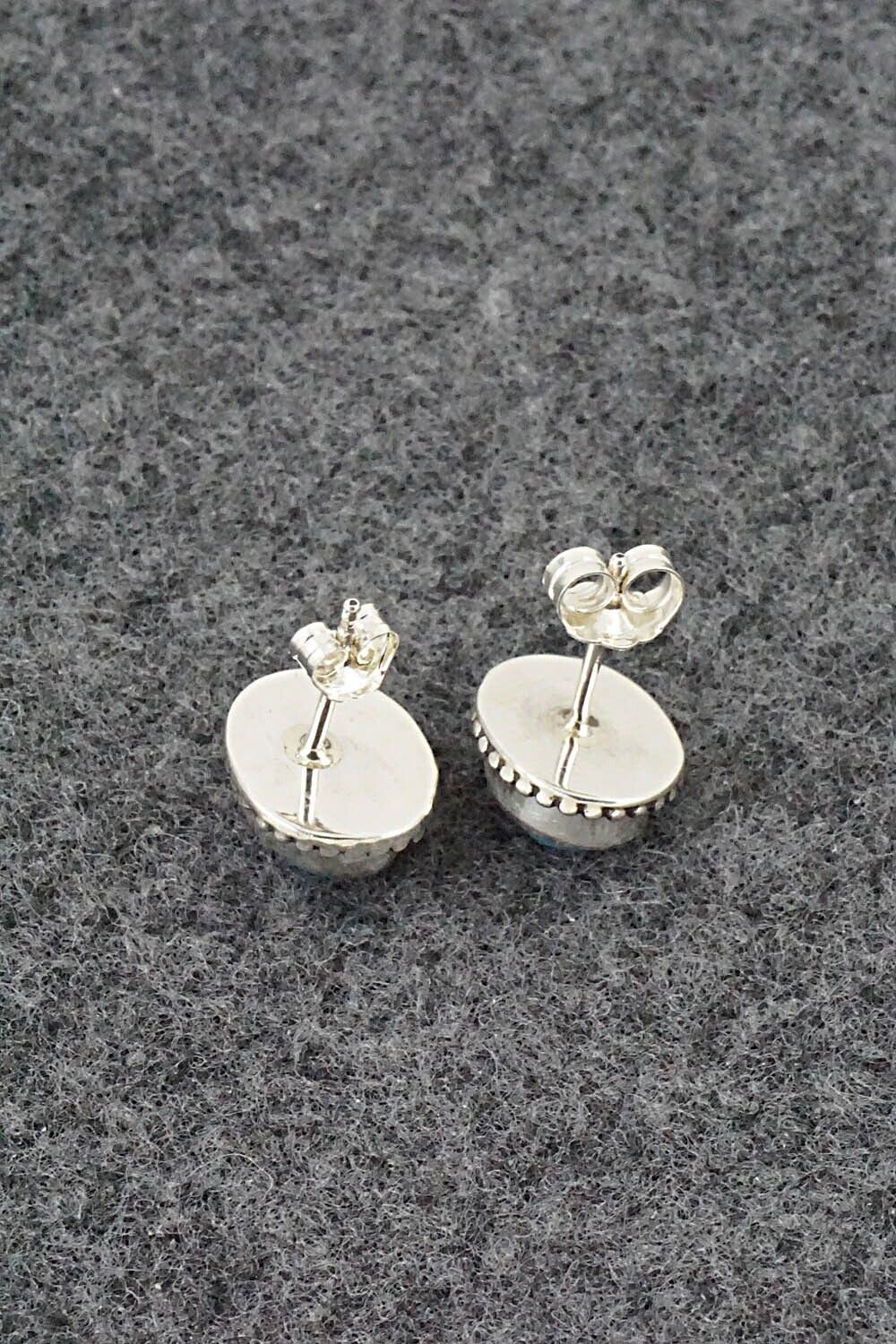 Turquoise & Sterling Silver Earrings - Rosemary Saunders