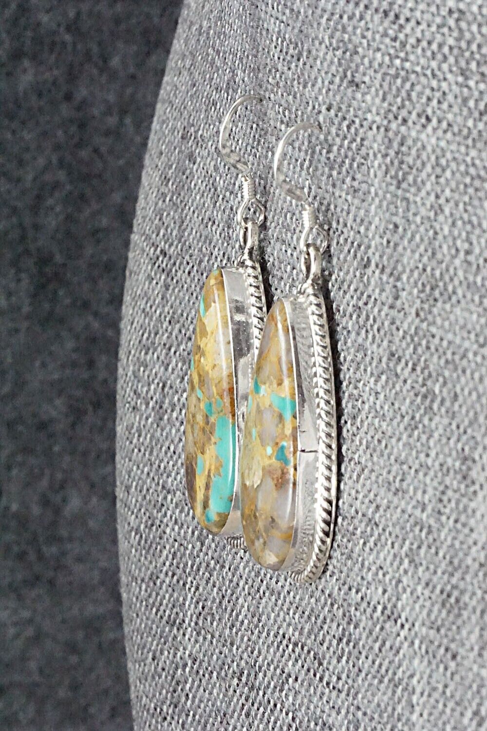 Turquoise & Sterling Silver Earrings - Isabelle Yazzie