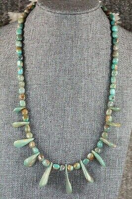 Turquoise & Sterling Silver Necklace - Navajo