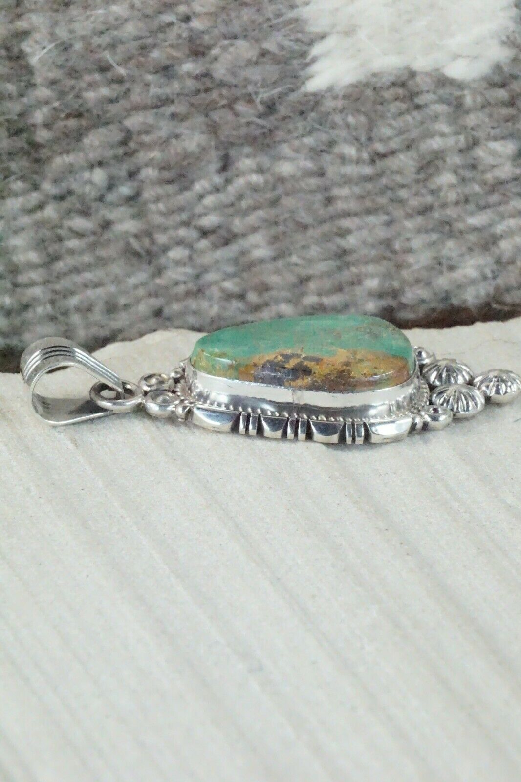Turquoise & Sterling Silver Pendant - Daniel Benally