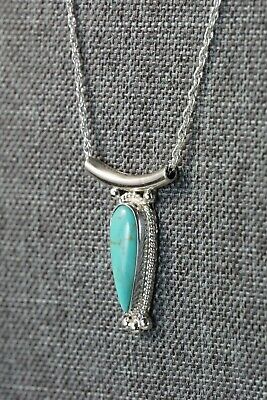 Navajo Turquoise & Sterling Silver Necklace - Sharon McCarthy