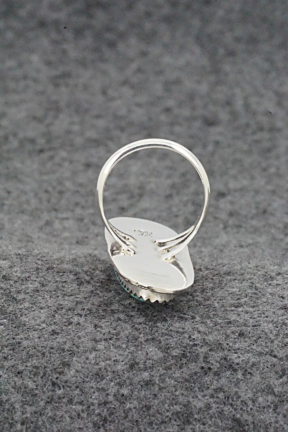 Turquoise & Sterling Silver Ring - Mike Smith - Size 5.75