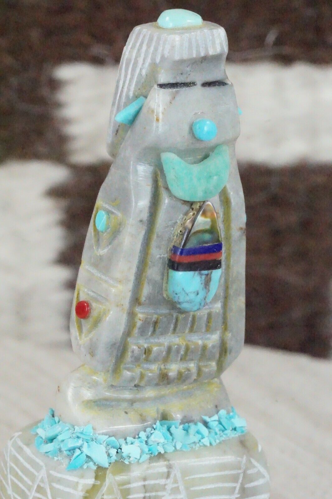 Corn Maiden Zuni Fetish Carving - Roger Shebola