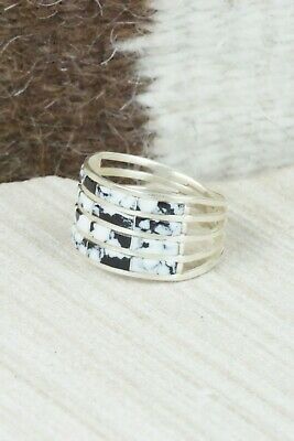 White Buffalo & Sterling Silver Ring - Claresse Kylestewa - Size 9