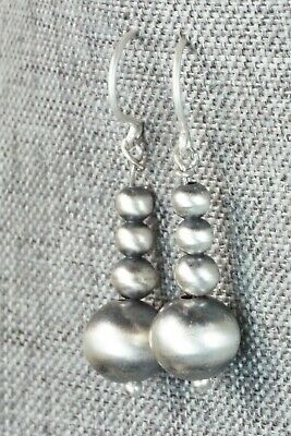 Sterling Silver Navajo Pearl Earrings - Jan Mariano