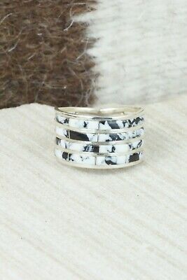 White Buffalo & Sterling Silver Ring - Claresse Kylestewa - Size 7.5