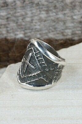 Navajo Sterling Silver Ring - Stanford Yazzie - Size 11.25