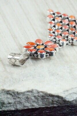 Spiny Oyster and Sterling Silver Pendant - Renelle Perry