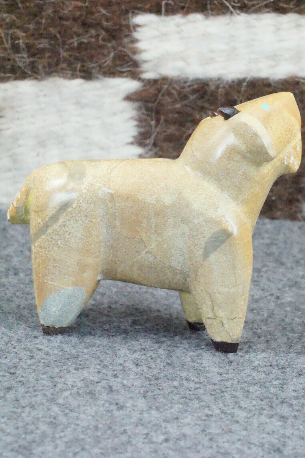 Goat Zuni Fetish Carving - Enrike Leekya