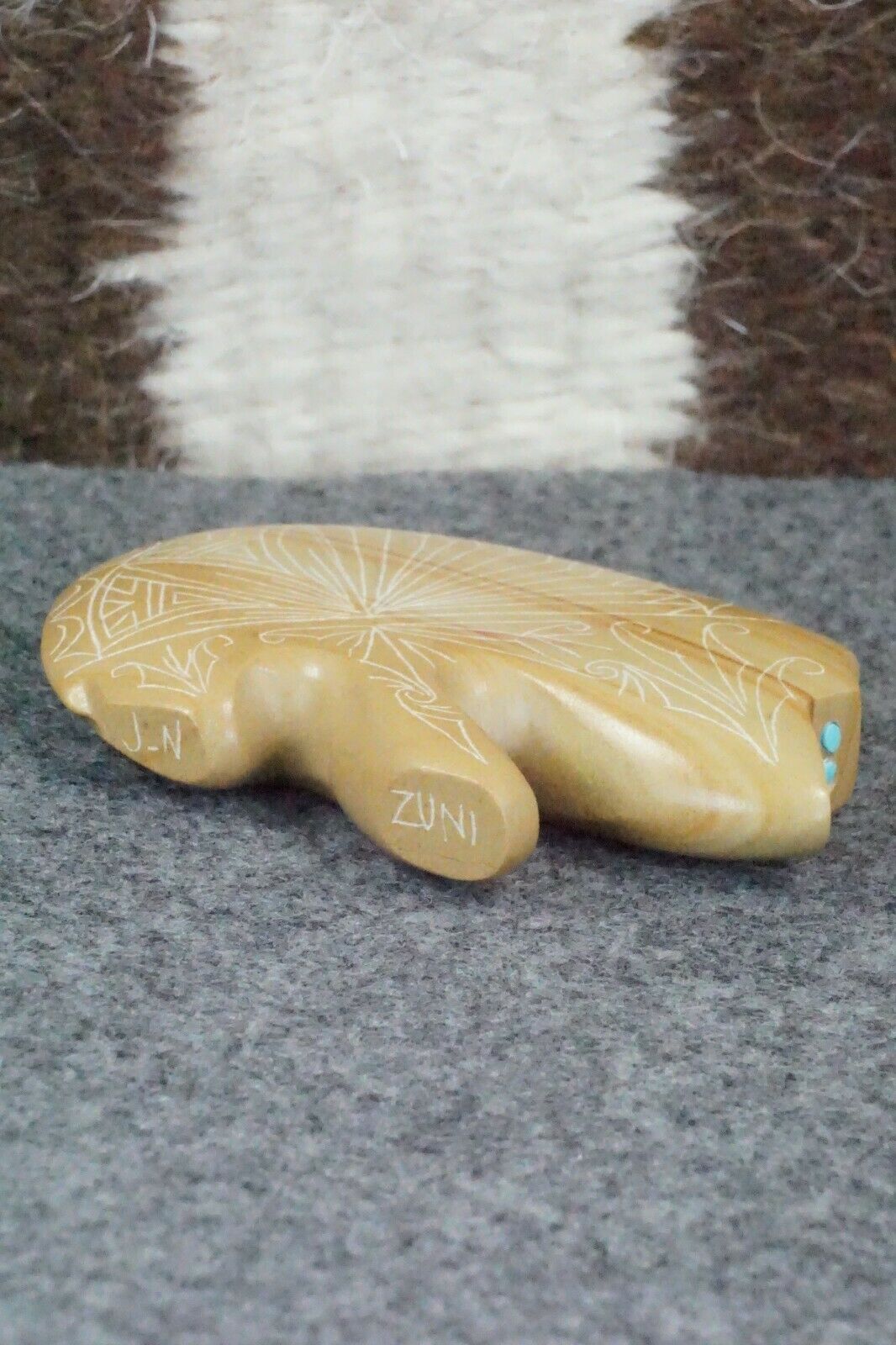 Bear Zuni Fetish Carving - Jonathan Natewa - High Lonesome Trading