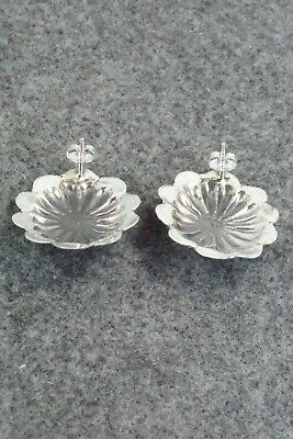 Spiny Oyster & Sterling Silver Earrings - Joan Begay