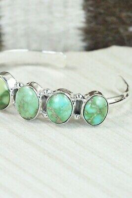 Turquoise & Sterling Silver Bracelet - Thomas Yazzie - High Lonesome Trading