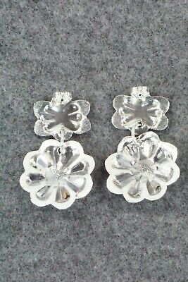 Spiny Oyster & Sterling Silver Earrings - Joan Begay