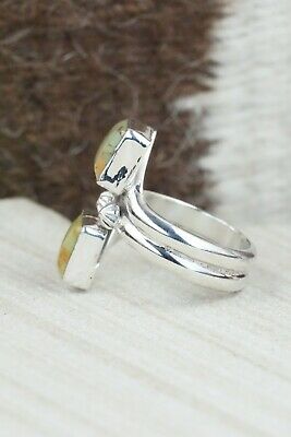 Turquoise & Sterling Silver Ring - Bobby Platero - Size 7