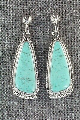Turquoise & Sterling Silver Earrings - Verley Betone
