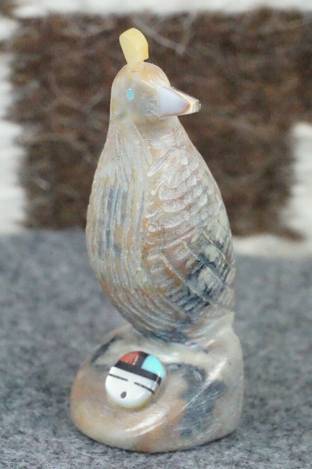 Quail Zuni Fetish Carving - Darrin Boone - High Lonesome Trading