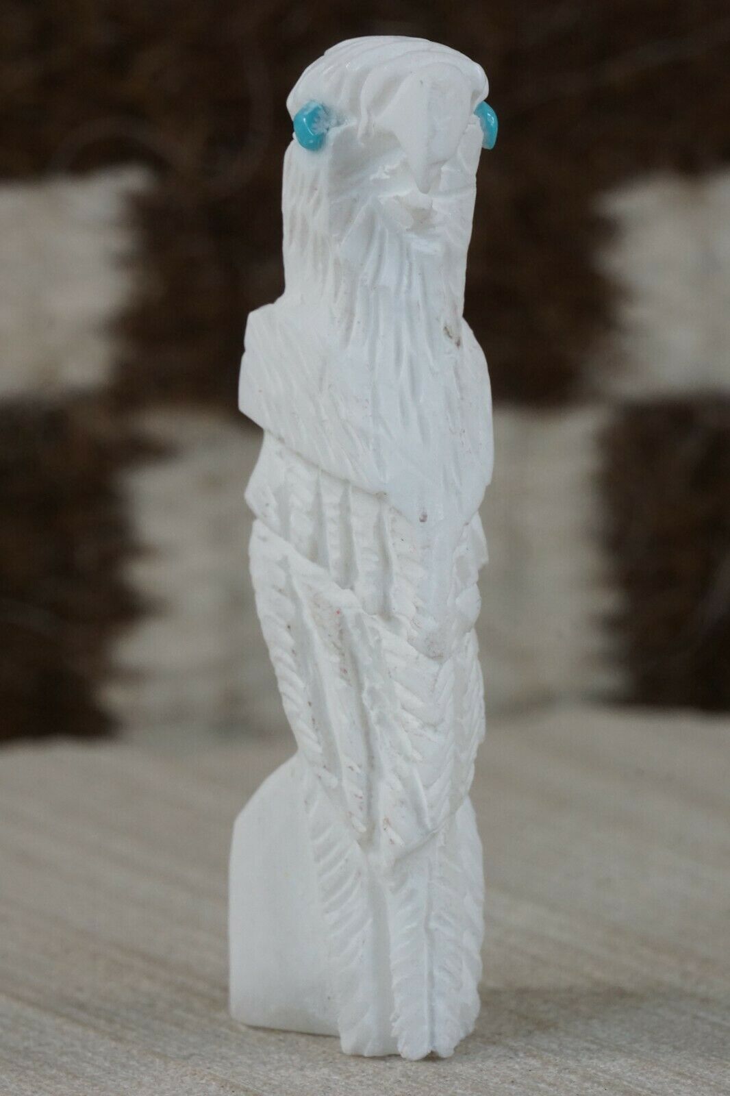 Eagle Zuni Fetish Carving - Lance Deysee - High Lonesome Trading