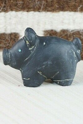 Pig Zuni Fetish Carving - Louise Ponchuella - High Lonesome Trading