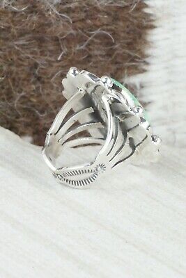 Turquoise & Sterling Silver Ring - Tom Lewis - Size 5.5
