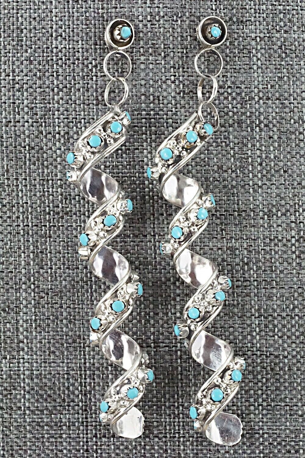 Turquoise & Sterling Silver Earrings - Joanne Cheama