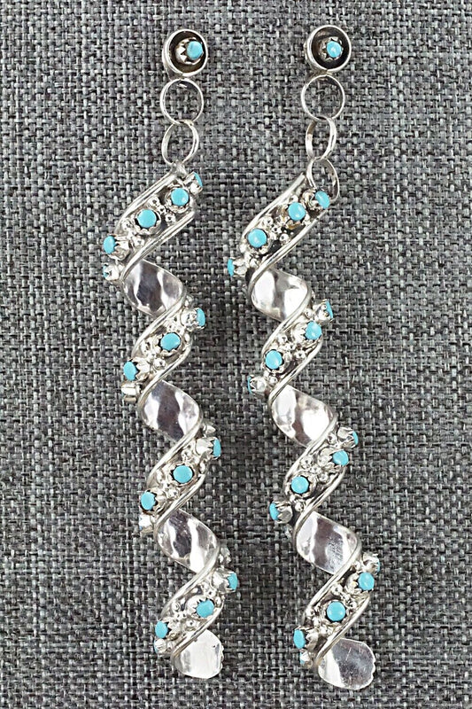 Turquoise & Sterling Silver Earrings - Joanne Cheama