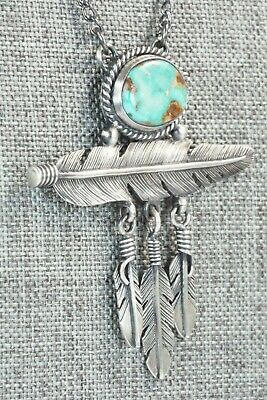 Turquoise & Sterling Silver Necklace - Angela Martin