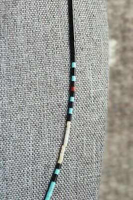 Turquoise, Shell, Coral & Sterling Silver Necklace - Esquipula Tenorio