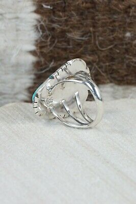 Turquoise & Sterling Silver Ring - Samuel Yellowhair - Size 5.5