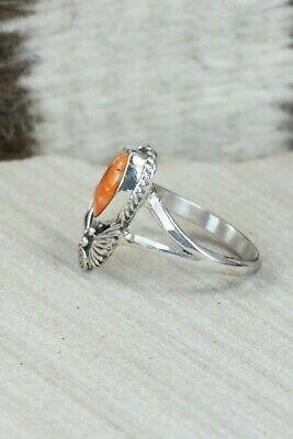 Spiny Oyster & Sterling Silver Ring - Genevieve Francisco - Size 7.75 - High Lonesome Trading