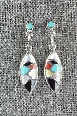 Multi Stone & Sterling Silver Earrings - Danny Seoutewa