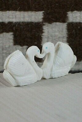Swans Zuni Fetish Carving - Kevin Quam - High Lonesome Trading
