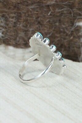 Turquoise & Sterling Silver Ring - Mary Chavez - Size 7.25