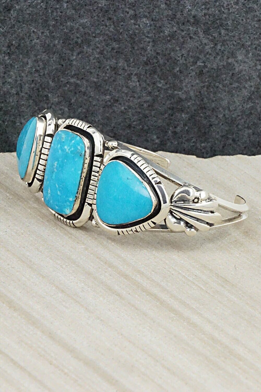 Turquoise and Sterling Silver Bracelet - Jimson Belin