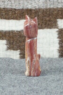 Cat Zuni Fetish Carving - Kenny Chavez