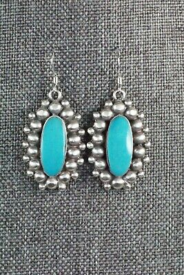 Turquoise & Sterling Silver Earrings - Freida Martinez