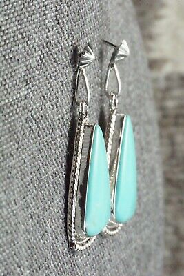 Turquoise & Sterling Silver Earrings - Sharon McCarthy