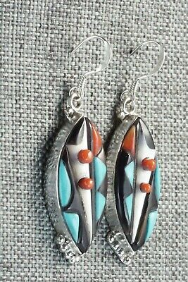Multi Stone & Sterling Silver Earrings - Virginia Quam