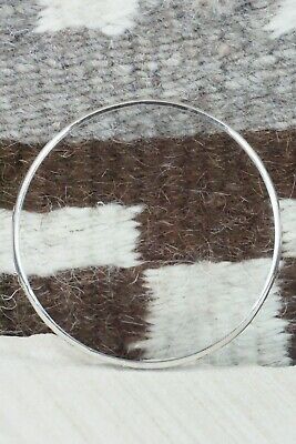 Navajo Sterling Silver Bangle - Elaine Tahe