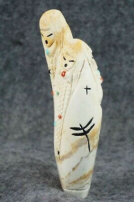 Corn Maiden Zuni Fetish Carving - Sandra Quandelacy