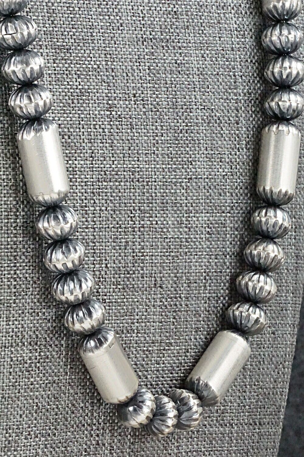 Sterling Silver Navajo Pearl Necklace - Tonisha Haley