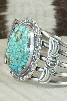 Turquoise & Sterling Silver Bracelet - Raymond Delgarito - High Lonesome Trading