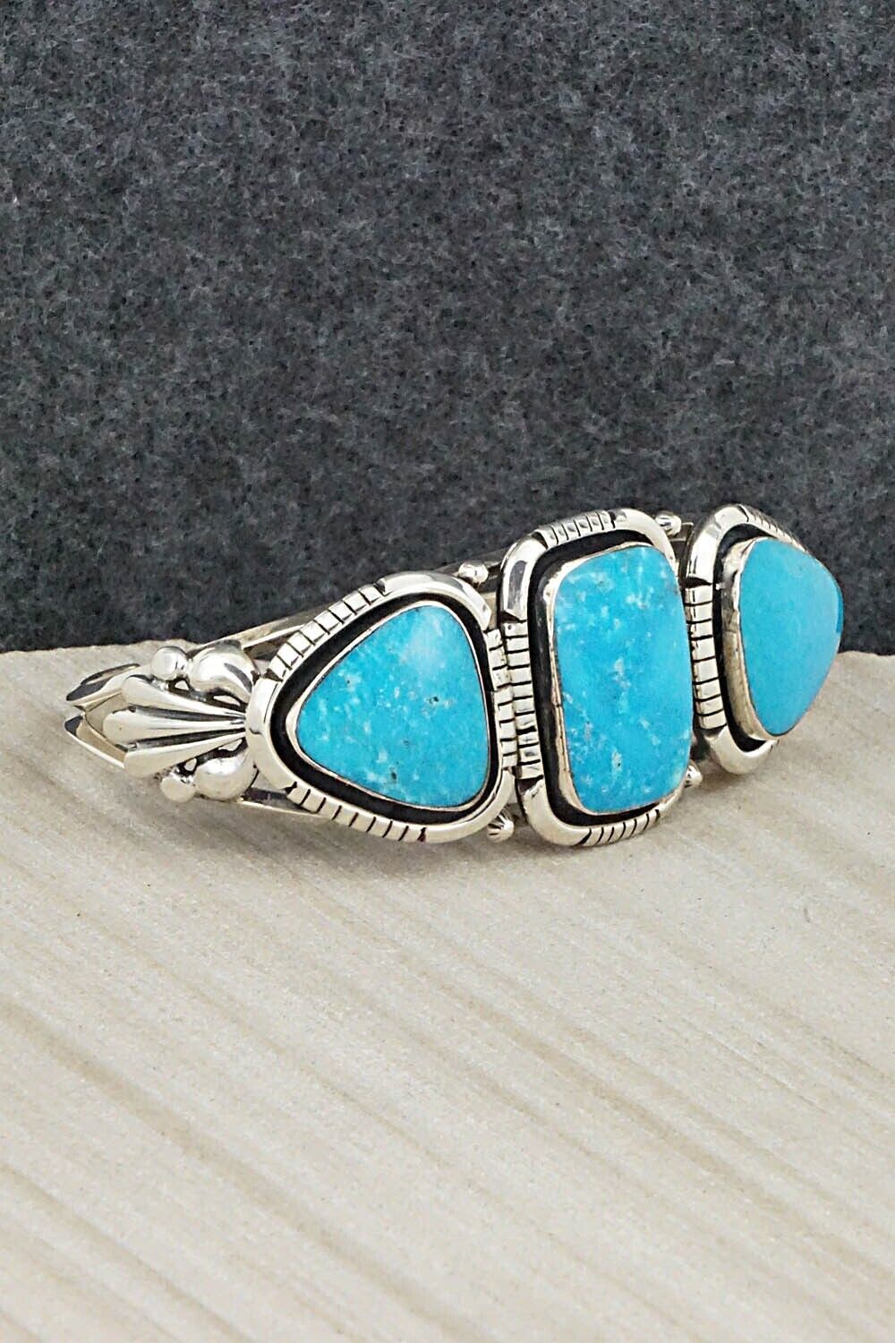 Turquoise and Sterling Silver Bracelet - Jimson Belin