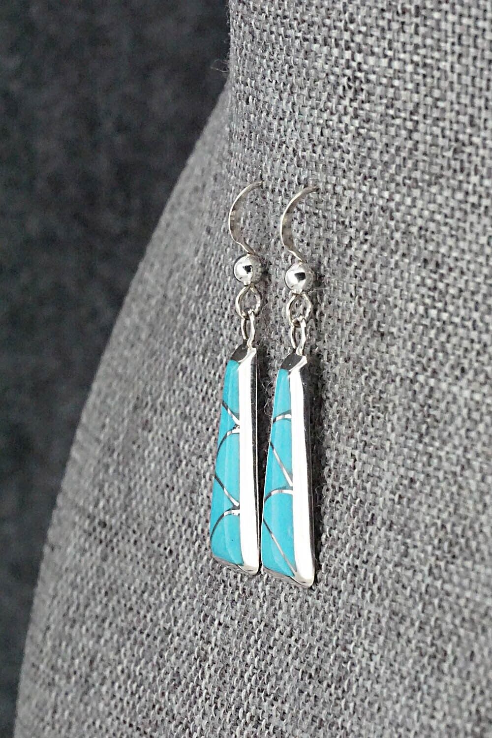 Turquoise & Sterling Silver Earrings - Stewart Tucson