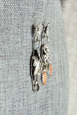 Spiny Oyster & Sterling Silver Earrings - Etta Larry