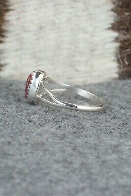 Spiny Oyster & Sterling Silver Ring - Robert Martinez - Size 8.25